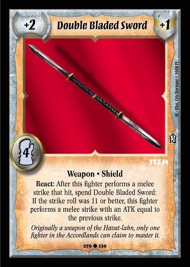 Double Bladed Sword - Item - Warlord Saga of the Storm - Picture 1 of 10