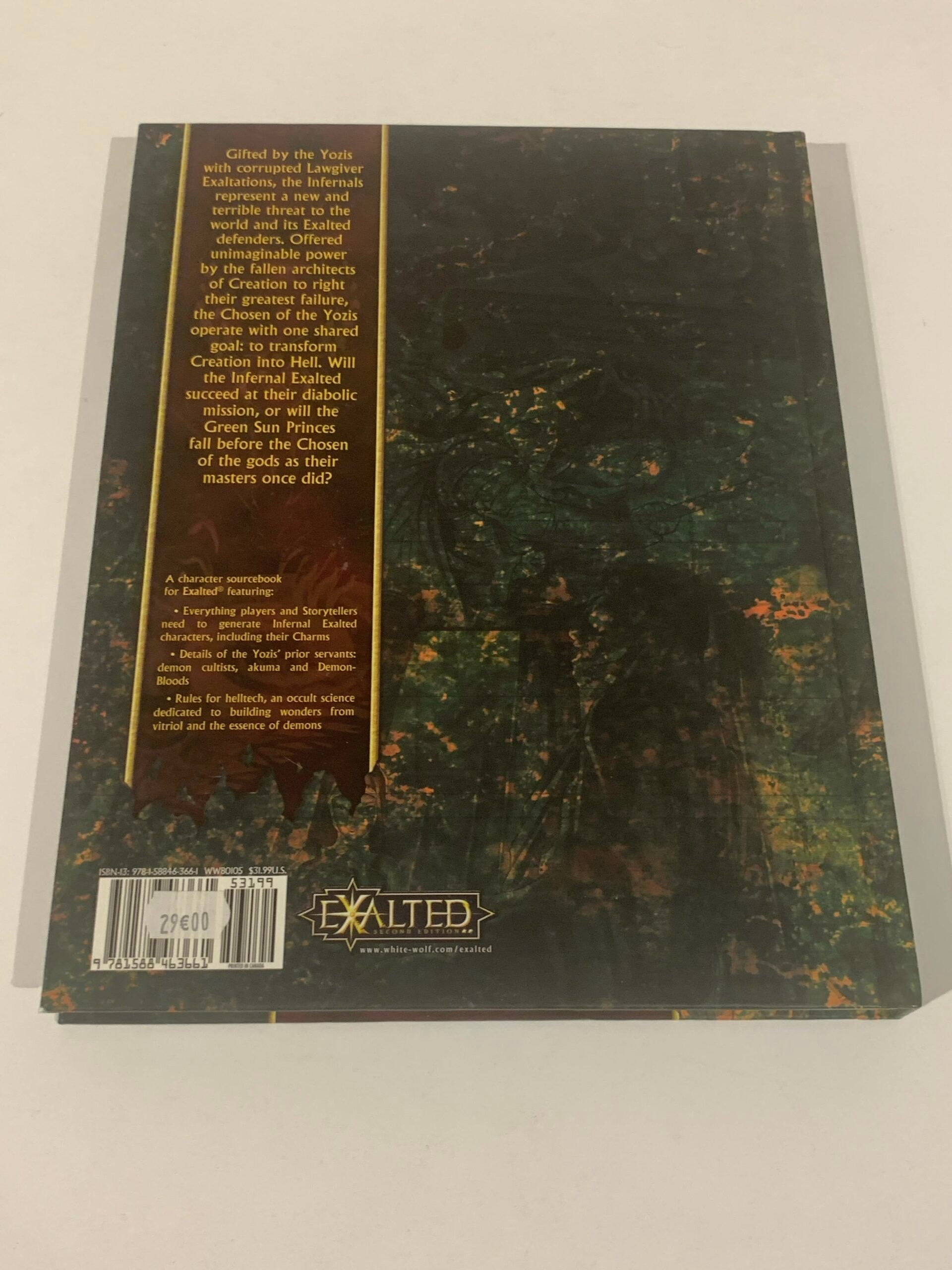 Exalted - The Manual of Exalted Power: Infernals - WW80105 - VG - Picture 2 of 7