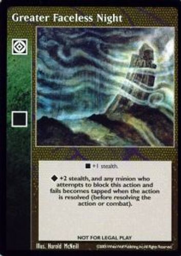 Greater Faceless Night - Storylines - Vampire VTES - Foto 1 di 6