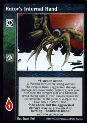 Rutor's Infernal Hand - Storylines - Vampire VTES - Imagen 1 de 6